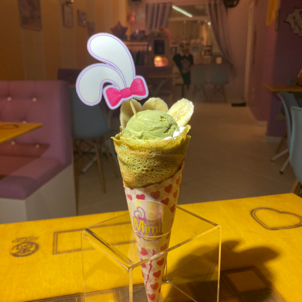 Crepe com sorvete